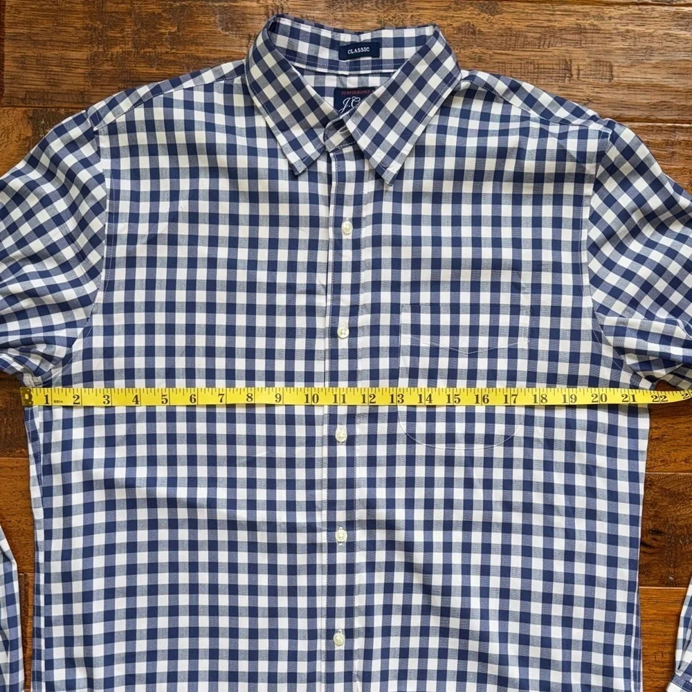 J. Crew Classic Performance Stretch Button Down Shirt, Size Medium
